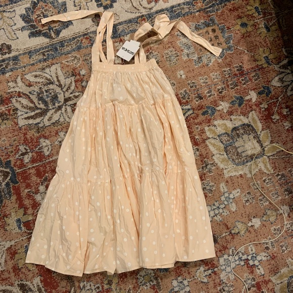 Batsheva polka dot midi pinafore dress NWT - Picture 2 of 5